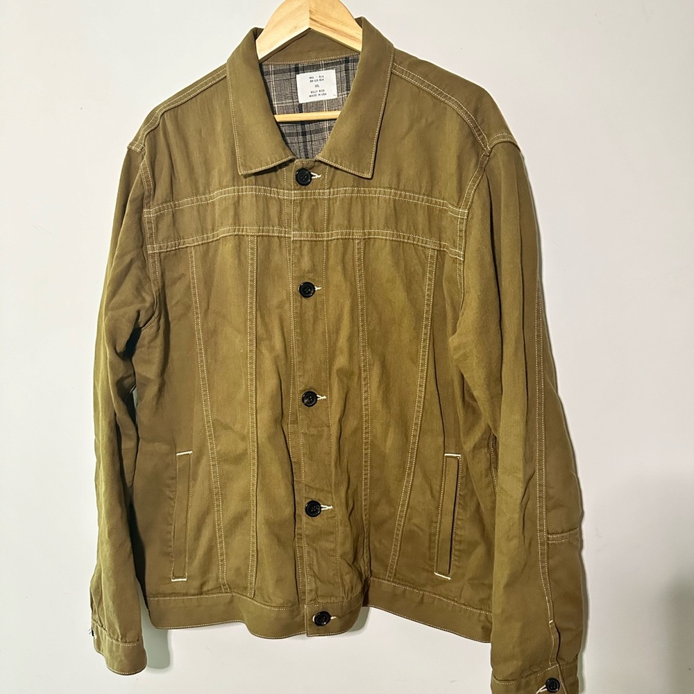 Billy Reid EUC Men's Olive Jacket